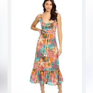 Zimmermann Lola Frill Picnic Midi Dress